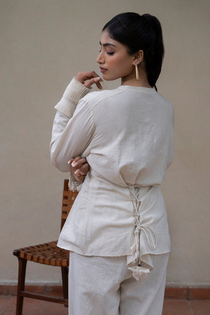 Rooted Lace-Up Top